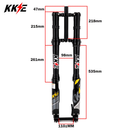 KKE 37MM Aluminum Front Fork Suspension Kit Fit SURRON Light Bee, E-Ride Pro-SS, Talaria Sting MX3/MX4/R (Collective) - Howling Moto