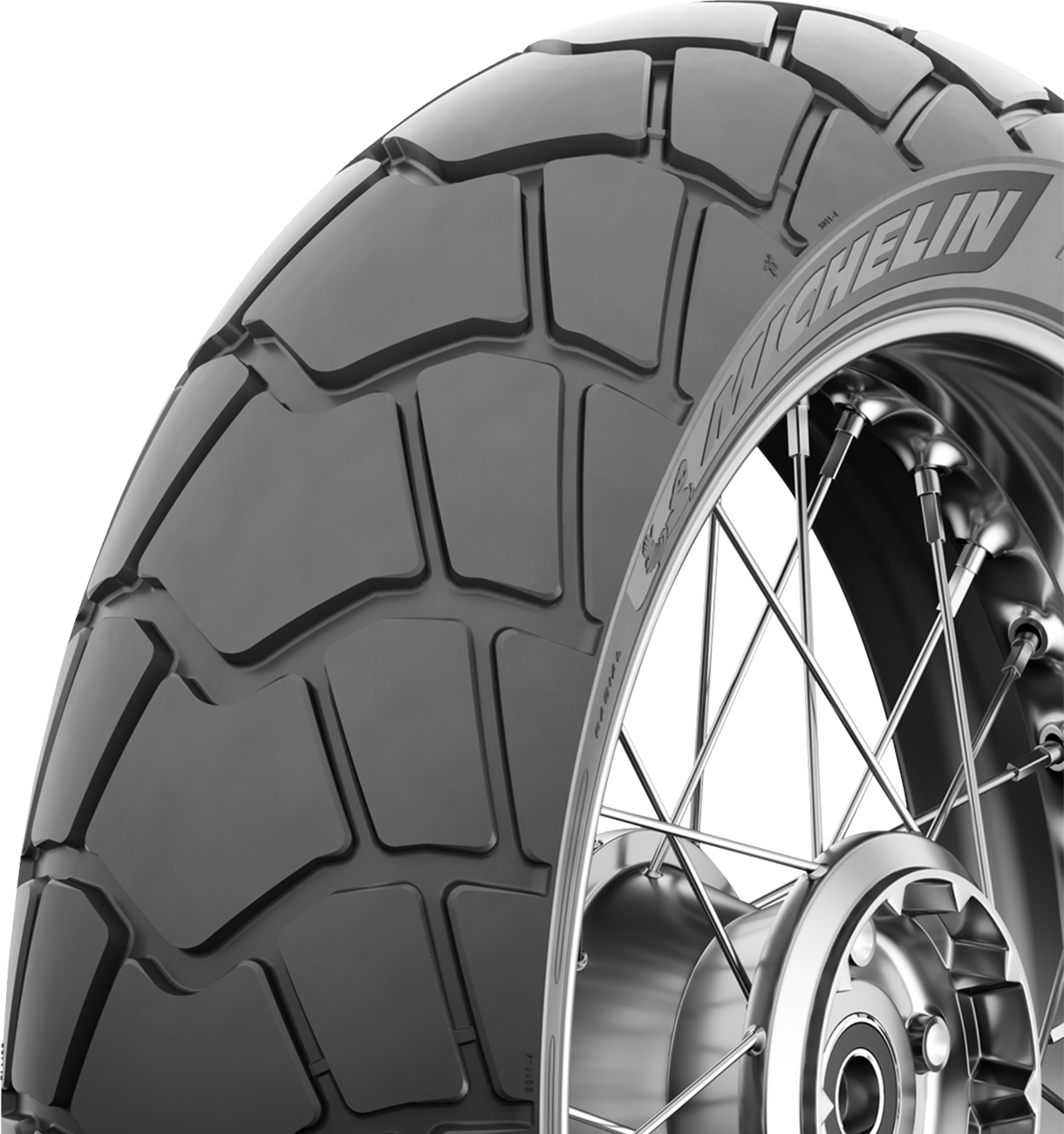 MICHELIN Anakee Adventure 2 rear tire 170/60R17 for versatile road and trail performance, showing tread pattern and sidewall.