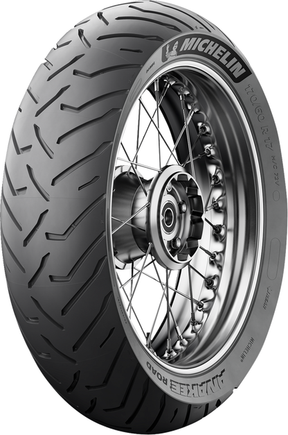 Michelin Anakee Road rear motorcycle tire 170/60R17 72V for adventure touring bikes, showing tread pattern and sidewall details.