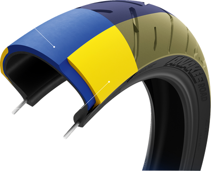 Michelin Anakee Road rear motorcycle tire 170/60R17 for adventure touring bikes, featuring rugged tread for on-road performance
