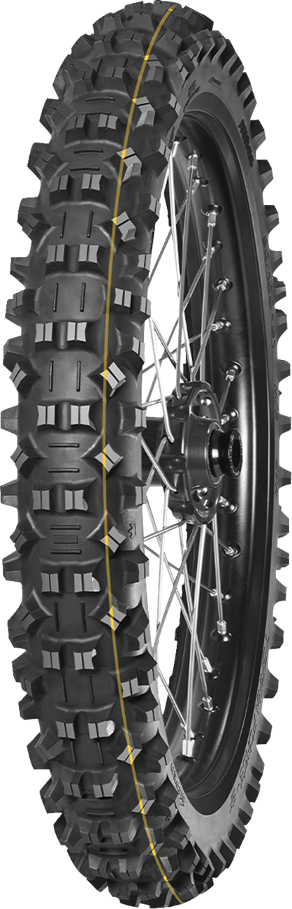 MITAS Terra Force-EF Super front motorcycle tire 90/100-21 for enduro and dual sport bikes, showing tread pattern and sidewall.