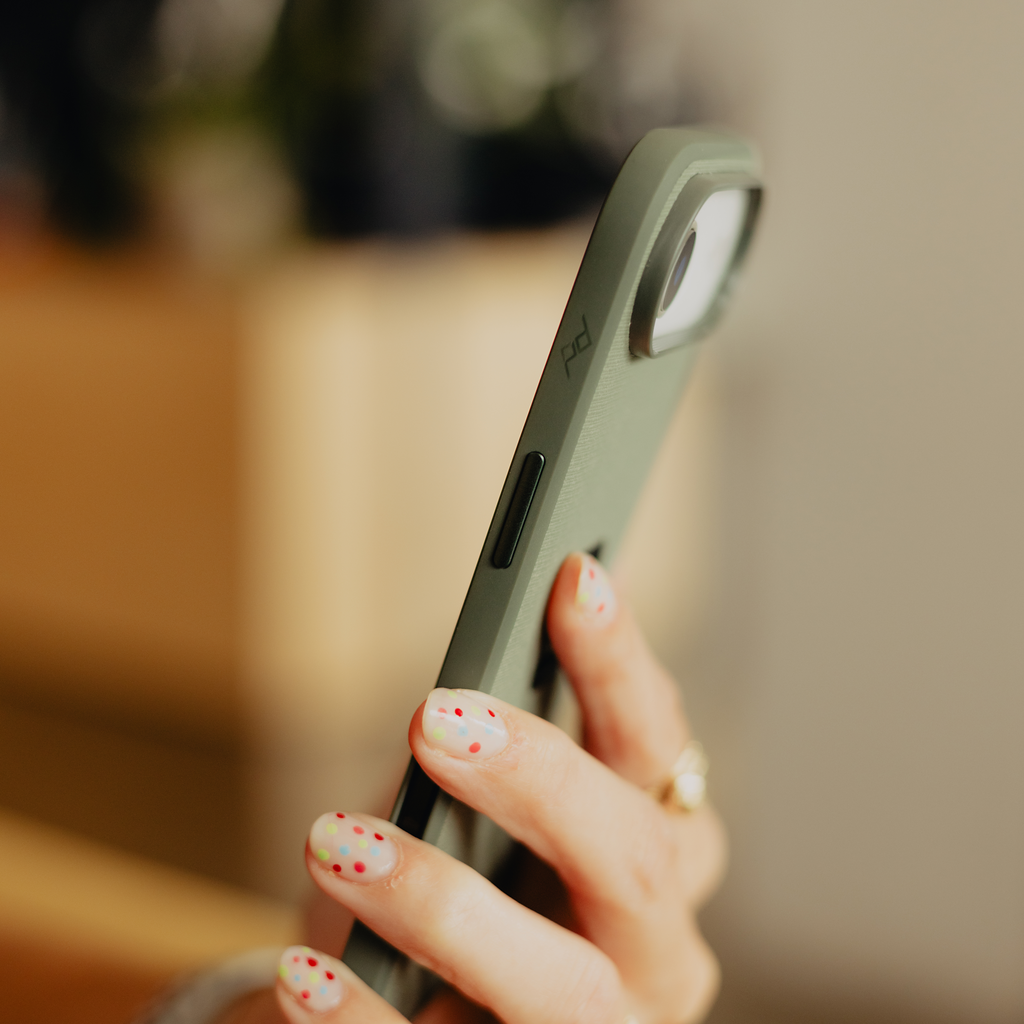 Peak Design Everyday Case for iPhone 17 Air in Sage, showing the slim protective mobile cover with minimalist design.