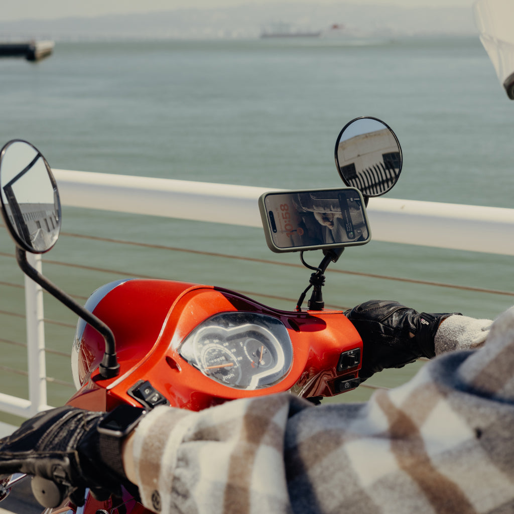 Motorcycle Mirror Mount | Charging Locking - Howling Moto