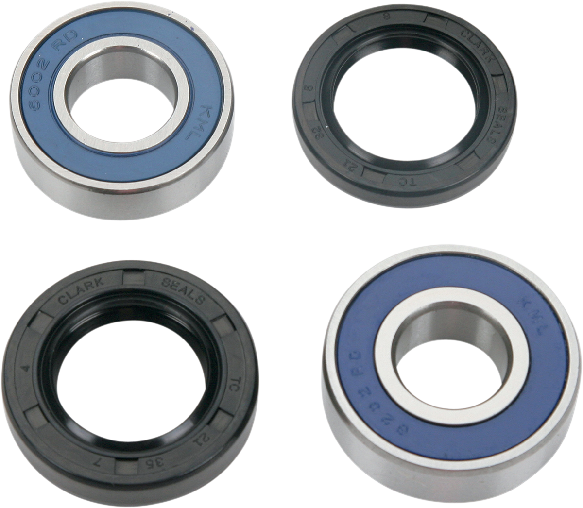 Moose Offroad Honda and Suzuki wheel bearing kit 25-1160 for front and rear wheels, includes bearings and installation hardware.