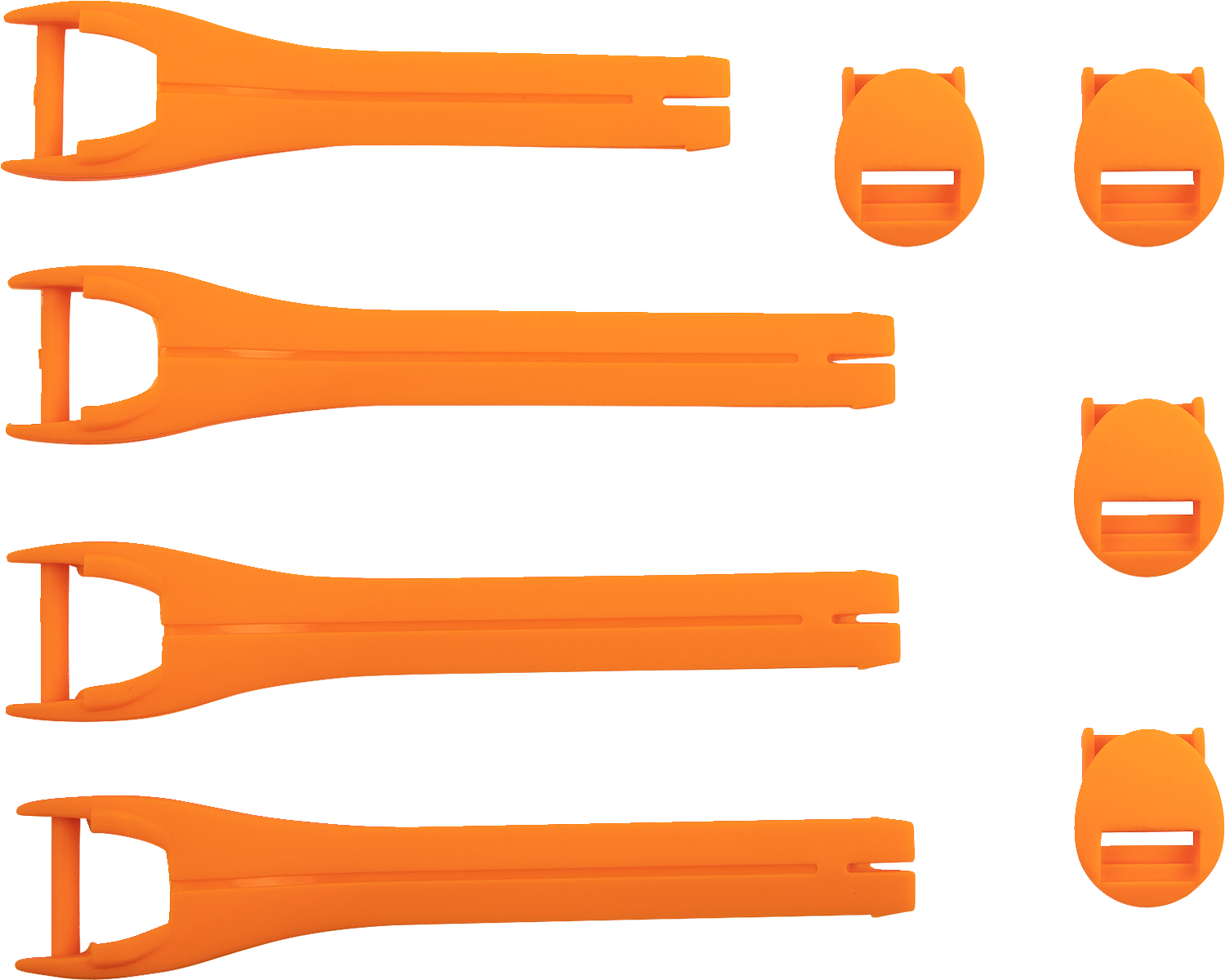 MOOSE OFFROAD Qualifier Boot Strap Kit - Orange, Size 7-9, Part Number 3430-1014