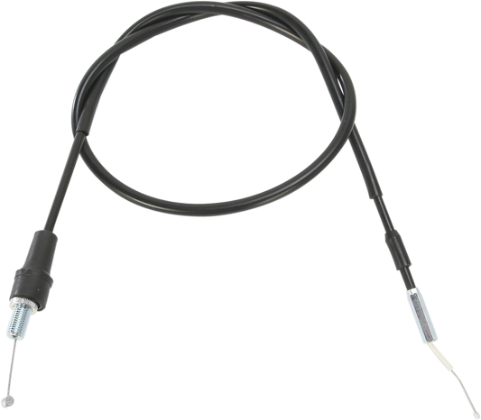 Black vinyl throttle cable for Yamaha by Moose Offroad, designed for Yamaha 45-1192, stock length, durable motorcycle part.