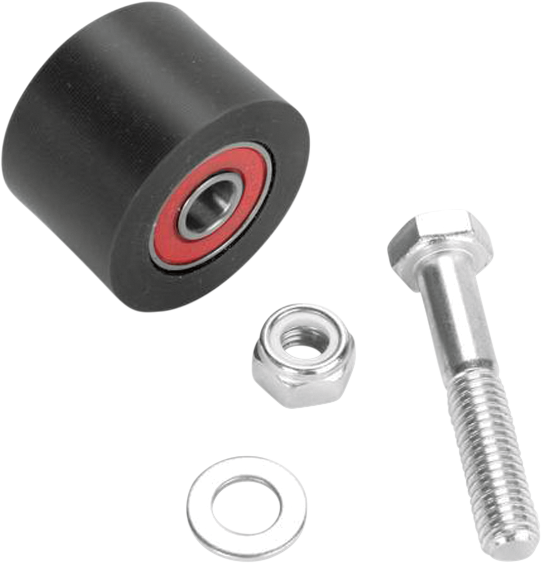 Moose Offroad Chain Roller 79-5008 in black with sealed bearings, measures 34mm x 24mm, designed for offroad vehicle chains.