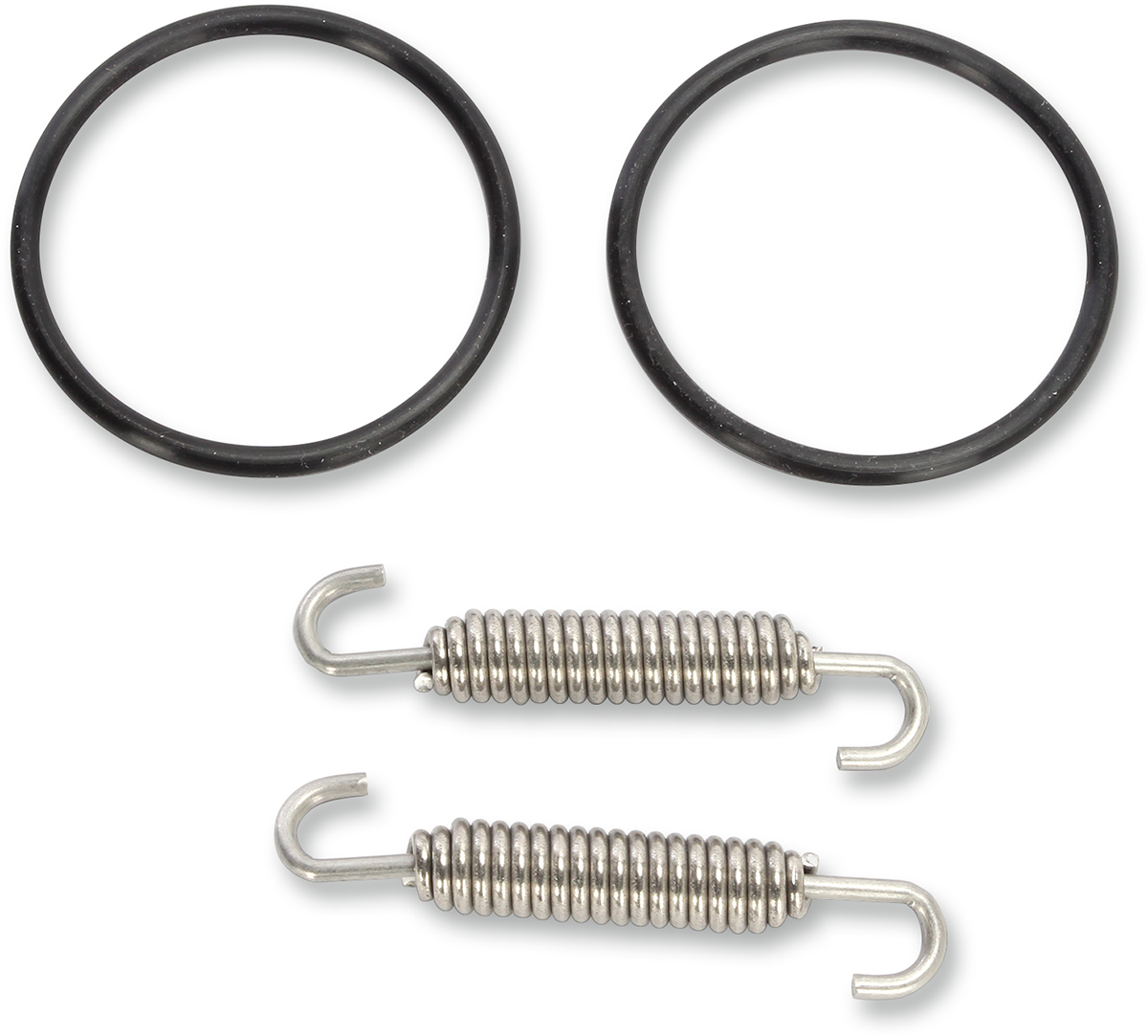 Moose Offroad Exhaust Gasket Kit 823113MSE for KTM 2- and 4-stroke engines, showing gaskets and hardware components.