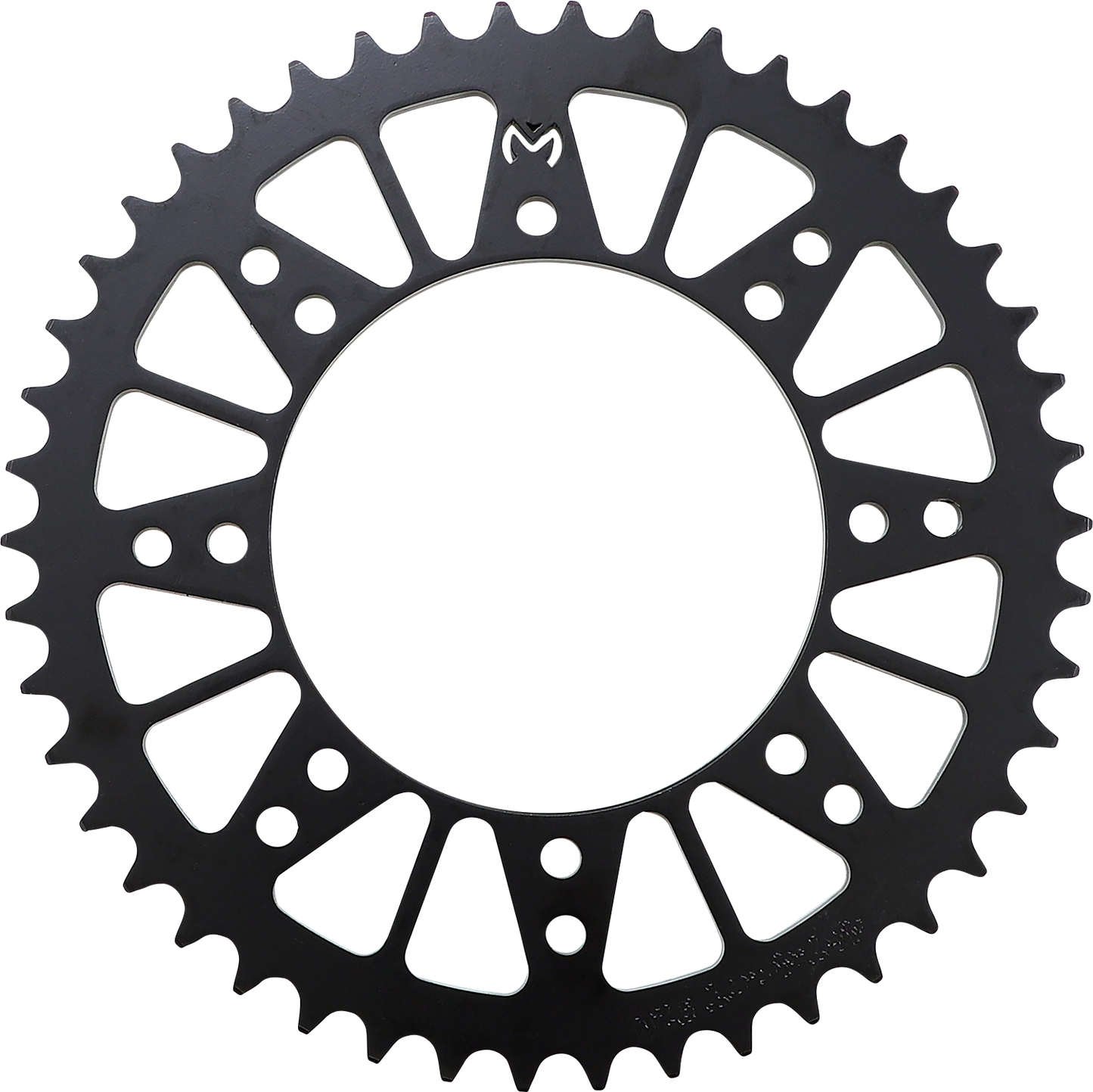 MOOSE OFFROAD Kawasaki 46-tooth steel rear sprocket for off-road motorcycles, durable metal construction and precise gear fit.