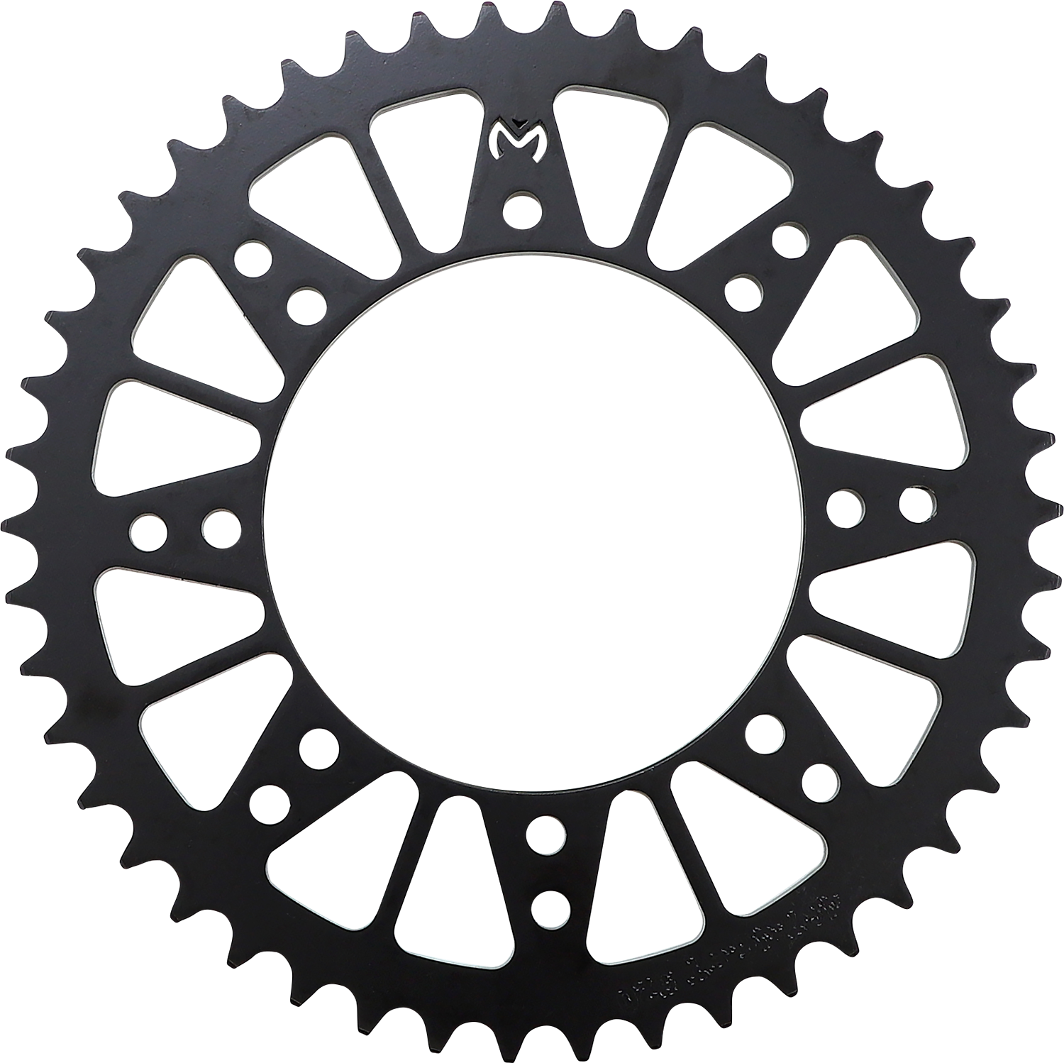MOOSE OFFROAD Kawasaki 46-tooth steel rear sprocket for off-road motorcycles, durable metal construction and precise gear fit.