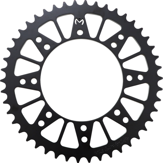 MOOSE OFFROAD Kawasaki 46-tooth steel rear sprocket for off-road motorcycles, durable metal construction and precise gear fit.