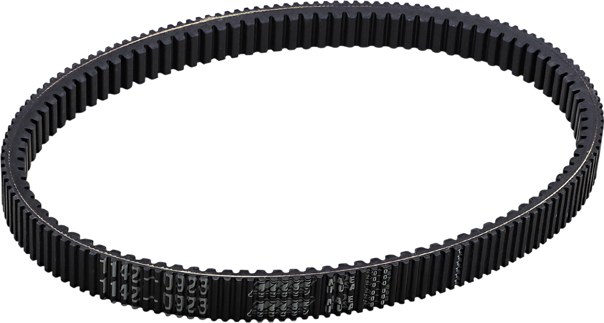Moose Offroad Polaris drive belt 47-7142 with heavy-duty aramid cord for durable performance, shown on a white background.