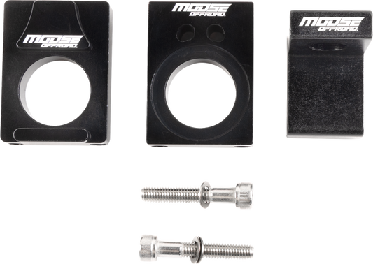 MOOSE OFFROAD rear axle flag mount for Yamaha YZ and WR motorcycles, designed for durable off-road use.