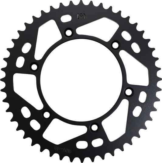 MOOSE OFFROAD 48-tooth rear sprocket for Husaberg, Husqvarna, KTM motorcycles, durable steel construction for off-road use.