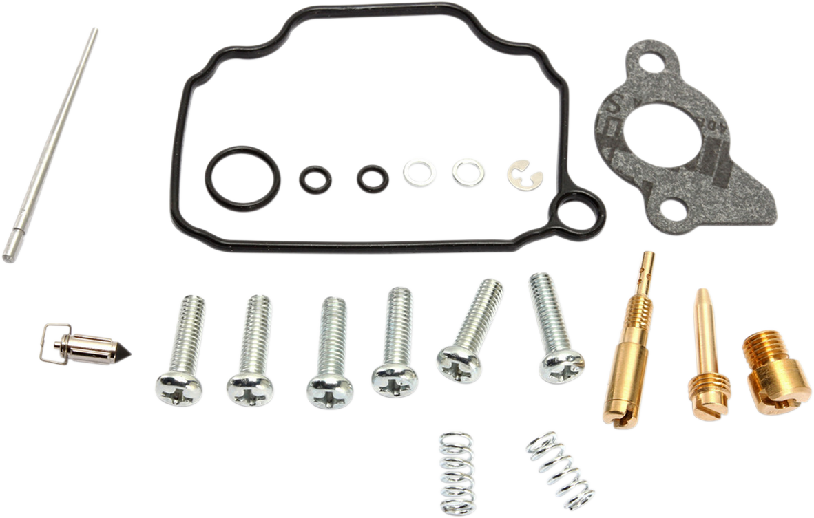 MOOSE OFFROAD Suzuki Carburetor Repair Kit 26-1424 with various gaskets and parts for engine restoration