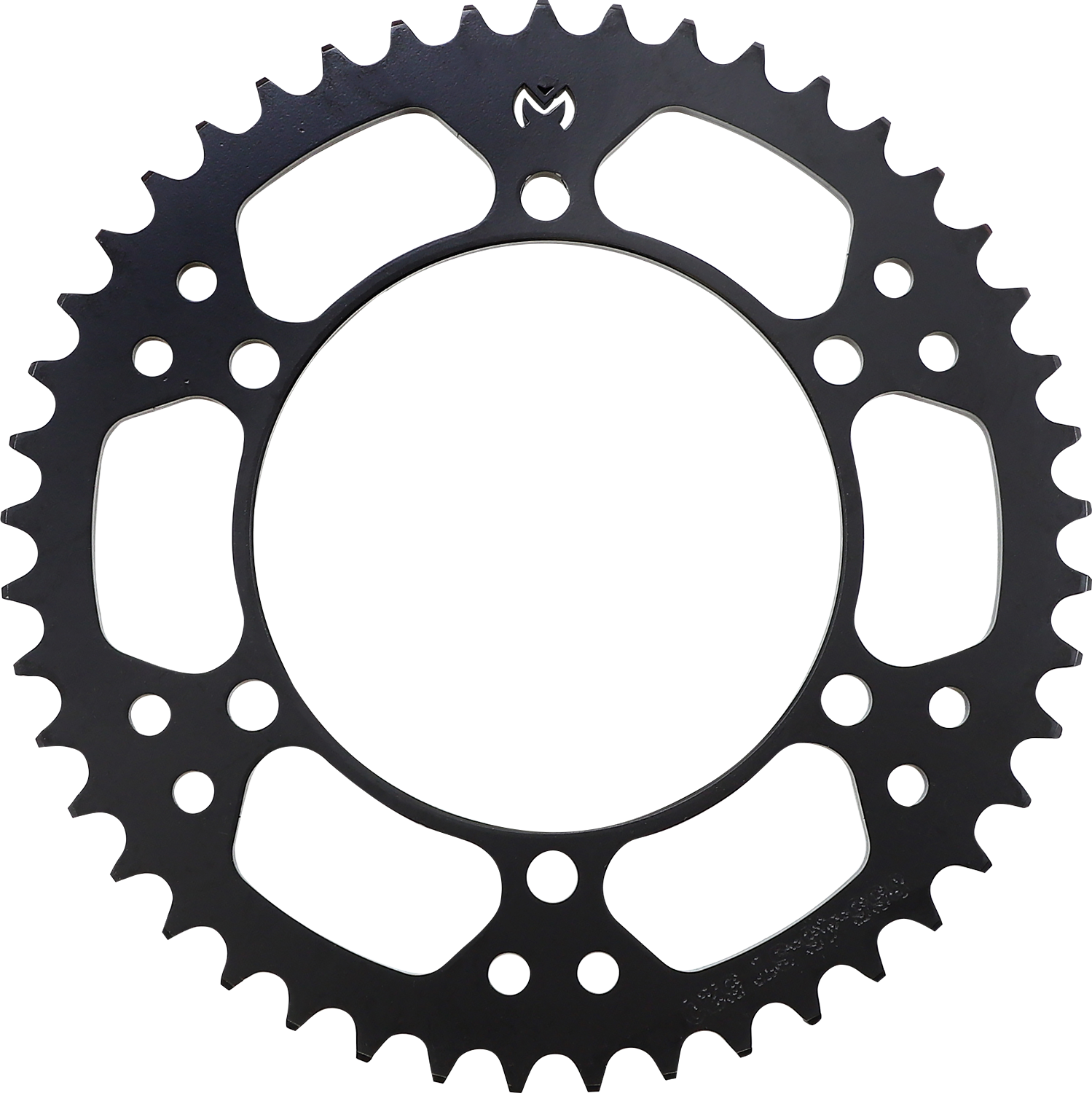 Moose Offroad Yamaha rear sprocket with 45 teeth, high-carbon steel, zinc-plated for durability and off-road performance.