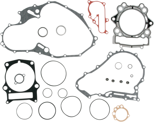 Moose Offroad Yamaha 808923MSE complete motor gasket kit for engine and transmission rebuilds, showing various gaskets and seals.