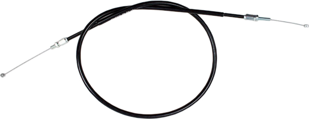 Black vinyl motorcycle throttle pull cable by MOTION PRO, model 02-0315, with sturdy construction and secure fitting.