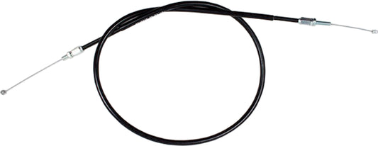 Black vinyl motorcycle throttle pull cable by MOTION PRO, model 02-0315, with sturdy construction and secure fitting.