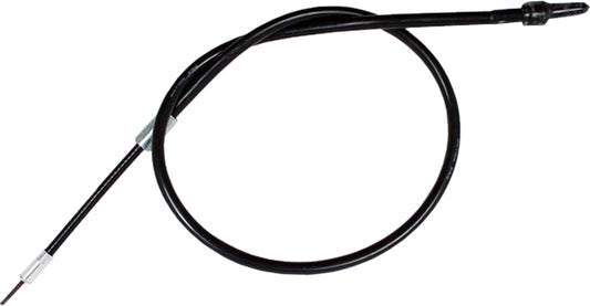 Black vinyl Speedo cable for motorcycles by Motion Pro, model 03-0021, designed for reliable speedometer operation.