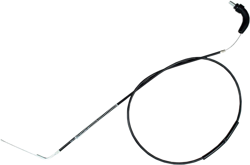 Black vinyl motorcycle throttle cable by MOTION PRO with product code 04-0064, designed for smooth throttle control.