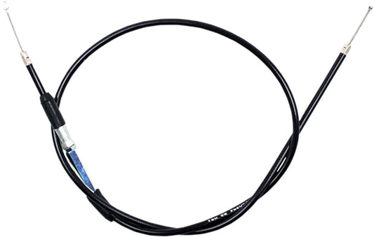 Black vinyl hot start cable for motorcycle engines by Motion Pro, model 04-0254, with metal connectors on each end.