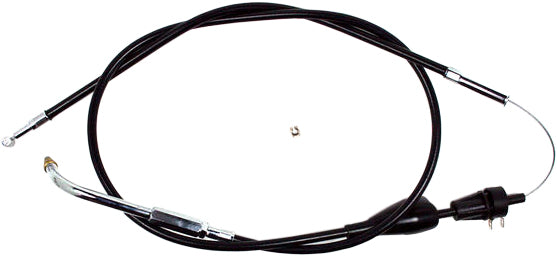 Motion Pro black vinyl idle cable for motorcycle throttle and clutch control, designed for reliable operation and durability.