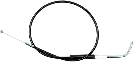 Motion Pro black vinyl throttle cable with protective outer sleeve, OEM-exact fit, for motorcycle control systems.