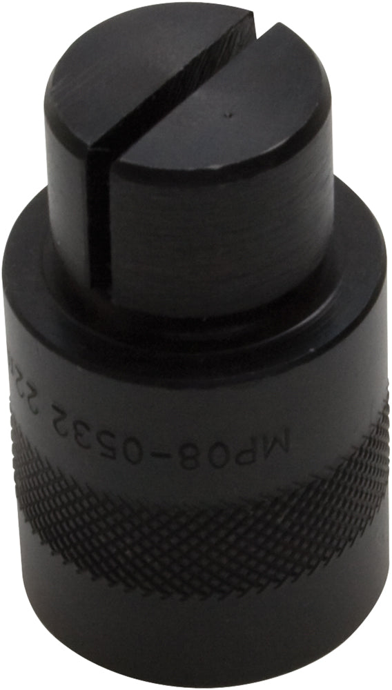 Motion Pro 22mm Bearing Remover tool for wheel and hub maintenance, model 08-0532, shown in black with ergonomic handle