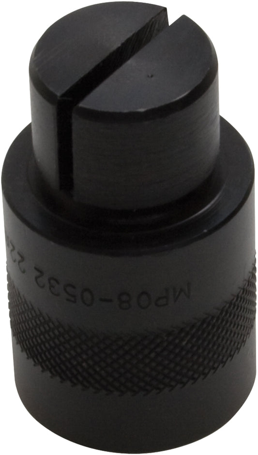 Motion Pro 22mm Bearing Remover tool for wheel and hub maintenance, model 08-0532, shown in black with ergonomic handle
