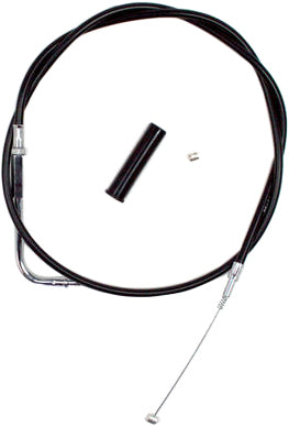 Motion Pro black vinyl idle cable part 06-0303, designed for precise OEM fit on motorcycle or ATV engines.