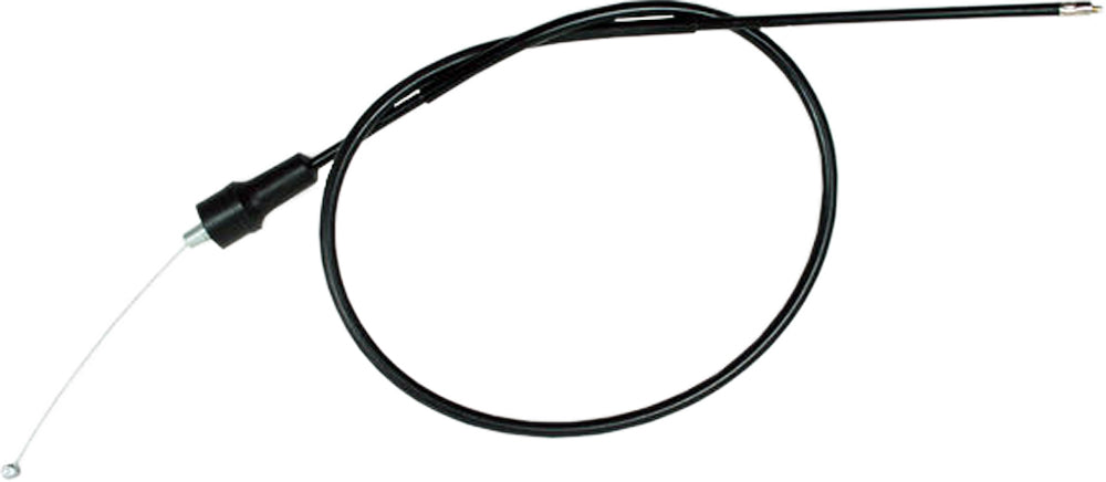 Motion Pro black vinyl throttle cable with durable construction, designed for motorcycle or ATV throttle control.