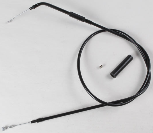 Motion Pro Blackout Idle Cable for motorcycle throttle control, black cable with metal fittings, part 06-2319.
