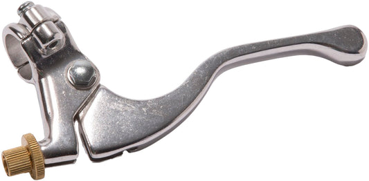 Motion Pro Honda MX clutch lever assembly with polished aluminum finish, showcasing the sleek, durable motorcycle clutch lever.