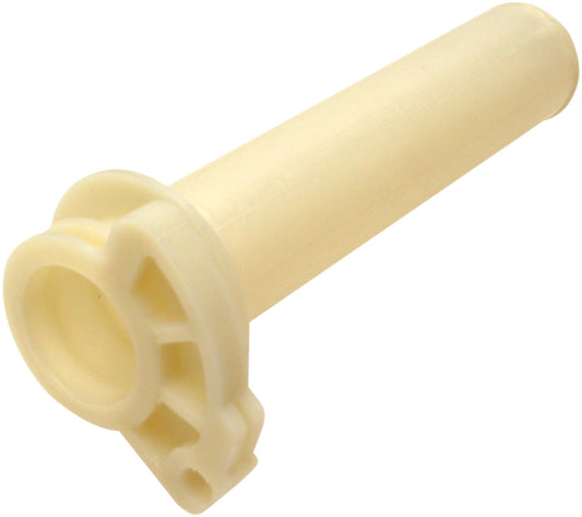 Motion Pro OEM throttle sleeve replacement for motorcycle hand controls, part 01-0081, shown on motorcycle handlebar.