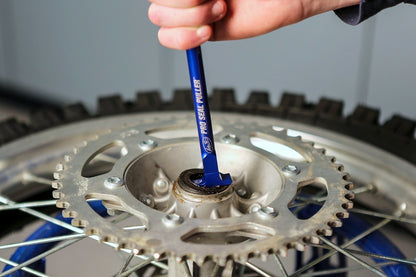 Motion Pro Pro Seal Puller tool for easy removal of oil and water seals, featuring a durable metal construction.
