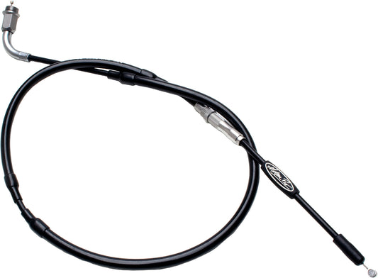 MOTION PRO T3 Slidelight Hot Start Cable for motorcycle clutch and throttle control, part #02-3004, shown attached to controls