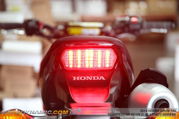 MOTODYNAMIC 2014-2020 Grom LED Tail Light with Integrated Alternating Sequential LED Signals - Howling Moto