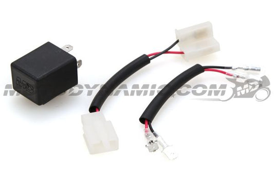 Motodynamic Electronic LED Flasher Relay 12V 2-Prong with Connector - Howling Moto