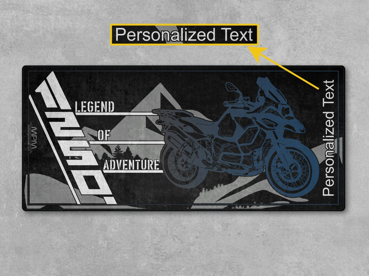 Motorcycle Mat for R1250GS Motorcycle - U501 - Howling Moto