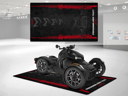 Motorcycle Mat for Can-Am Ryker Motorcycle - U402 - Howling Moto