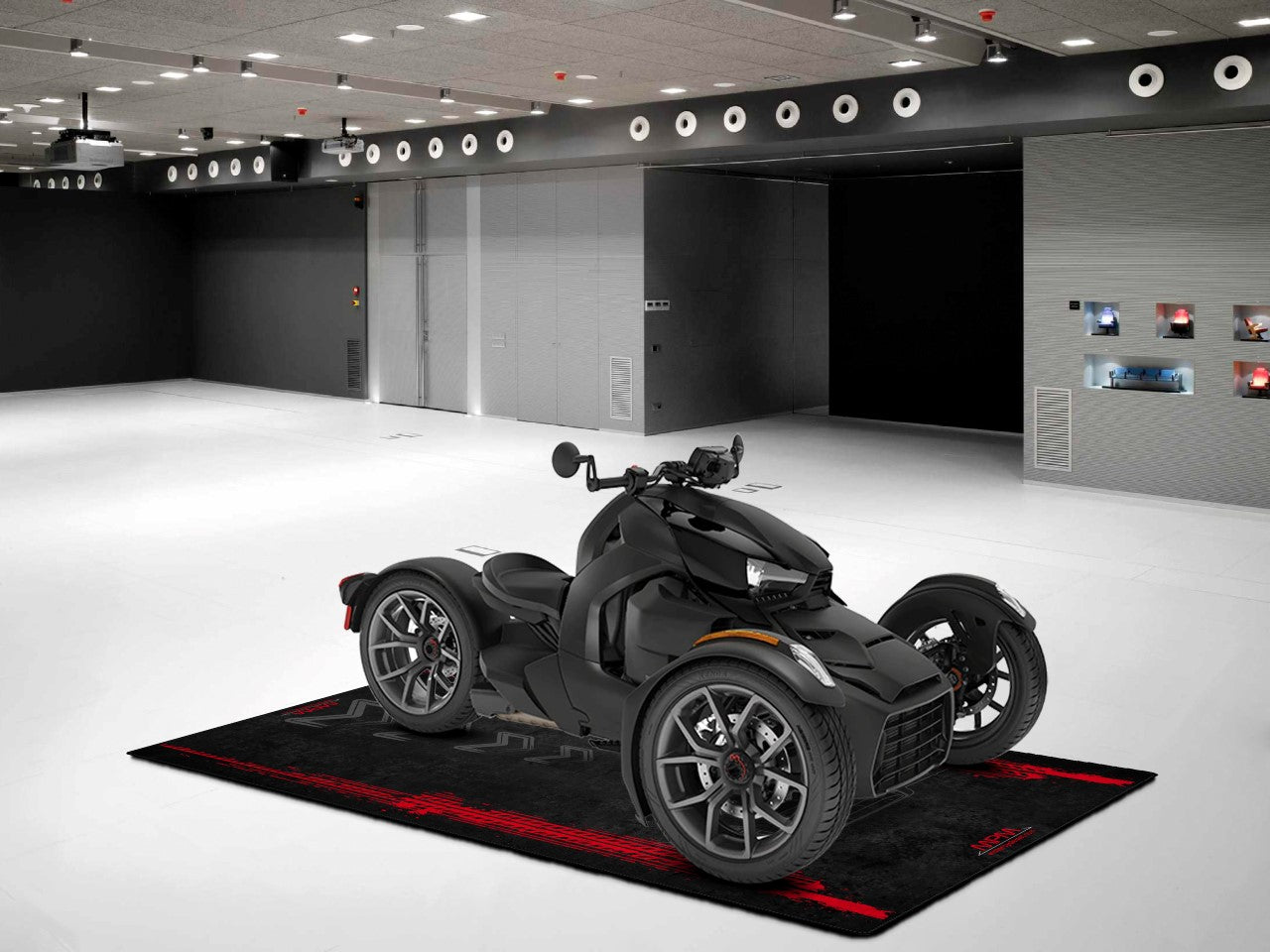 Motorcycle Mat for Can-Am Ryker Motorcycle - U402 - Howling Moto