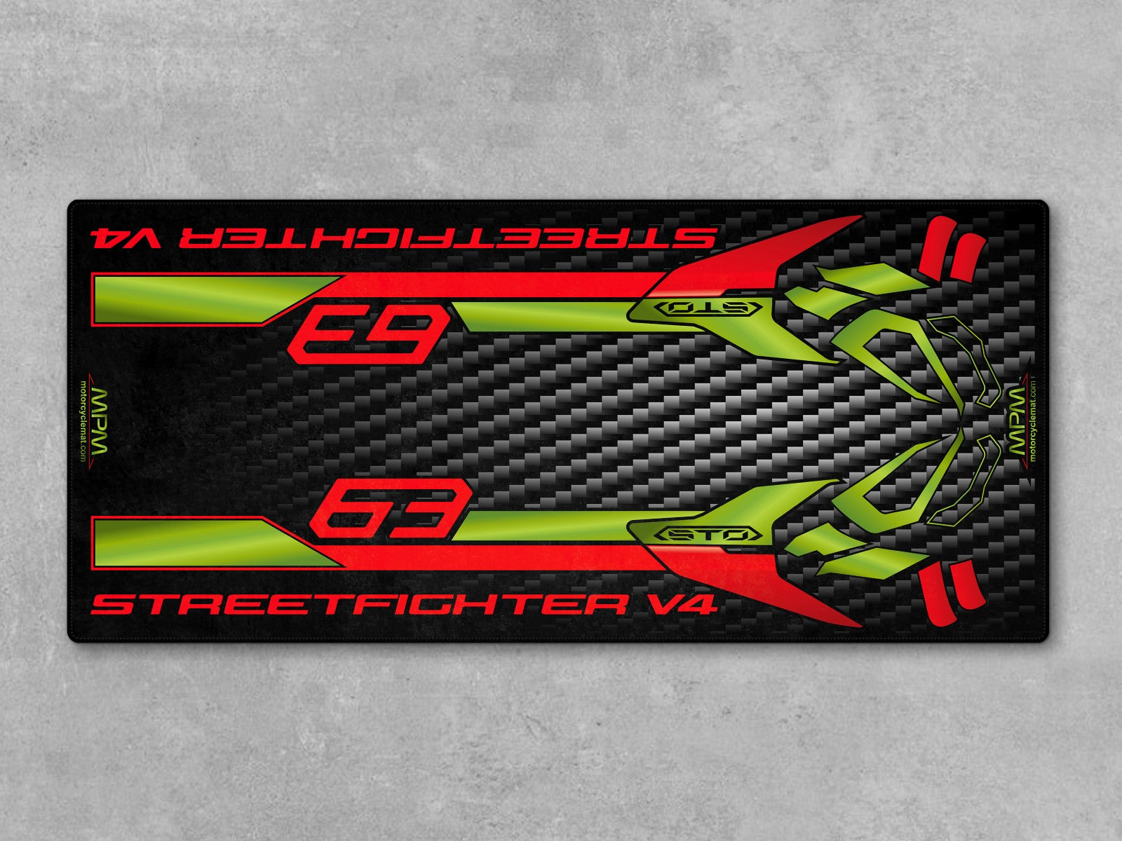 Motorcycle Mat for Ducati Streetfighter V4 Lamborghini Edition - MM4115 - Howling Moto