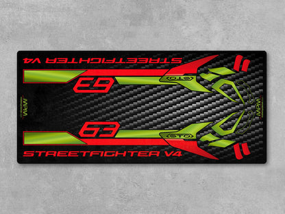 Motorcycle Mat for Ducati Streetfighter V4 Lamborghini Edition - MM4115 - Howling Moto