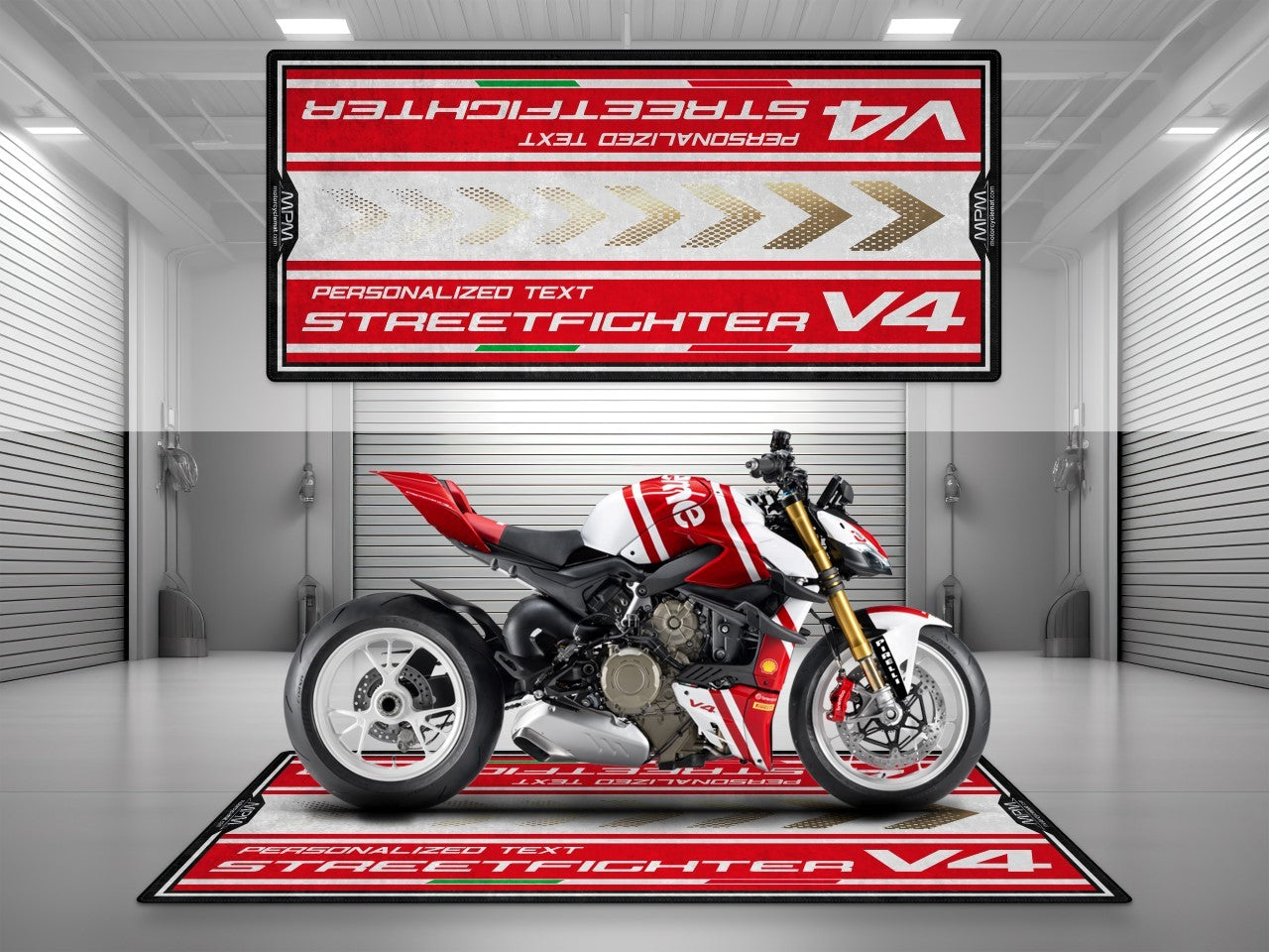 Motorcycle Mat for Ducati Streetfighter V4 Supreme Motorcycle - MM4116 - Howling Moto