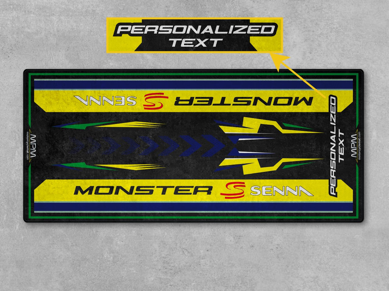 Motorcycle Mat for Ducati Monster Senna Motorcycle - MM4107 - Howling Moto
