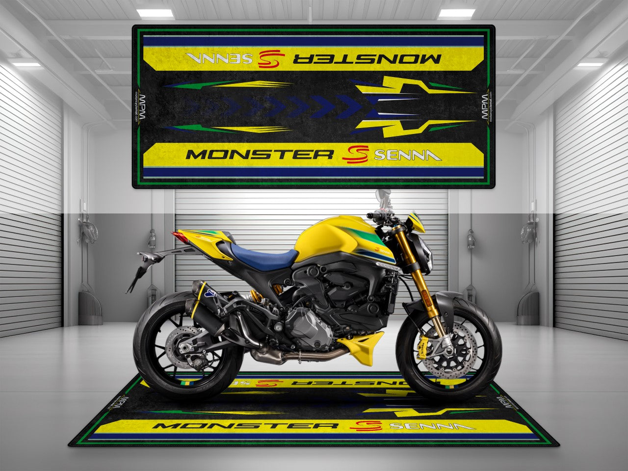 MPM Motorcycle Mat for Ducati Monster Senna - MM4107 - Howling Moto