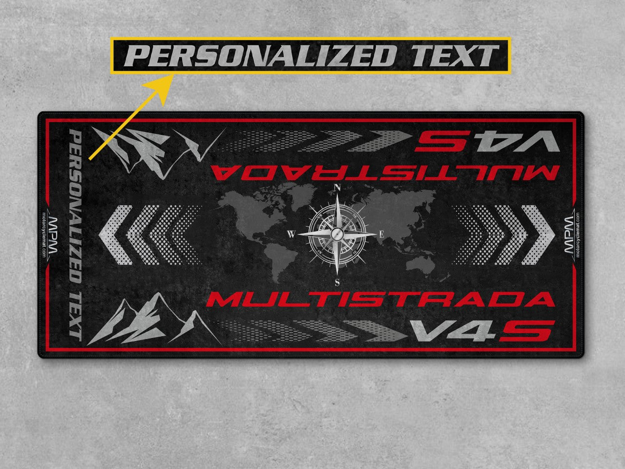 Motorcycle Mat for Ducati Multistrada V4 S Motorcycle - MM4110 - Howling Moto