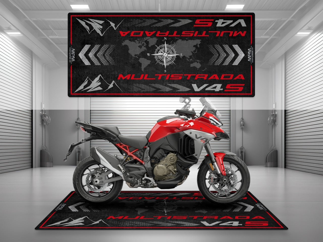 MPM Motorcycle Mat for Ducati Multistrada V4 S - MM4110 - Howling Moto