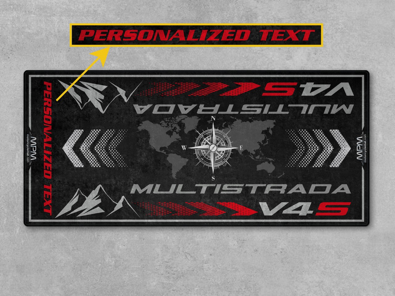 Motorcycle Mat for Ducati Multistrada V4 S Motorcycle - MM4110 - Howling Moto